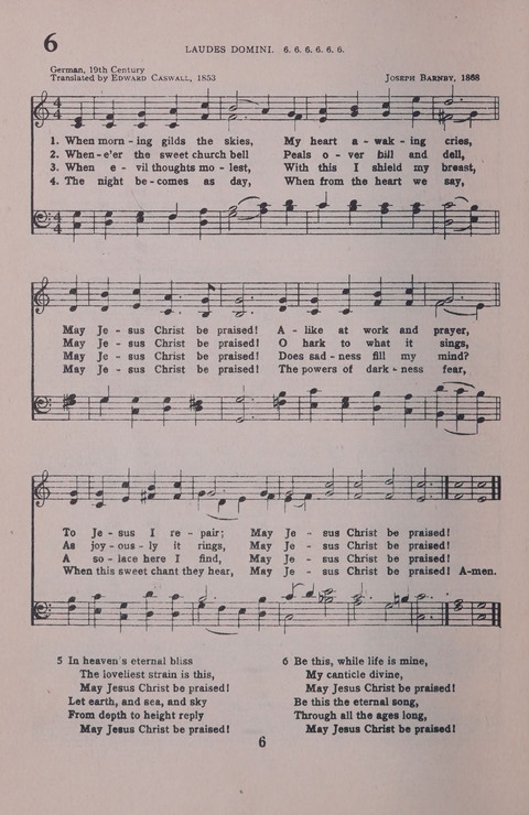 Student Volunteer Hymnal page 6