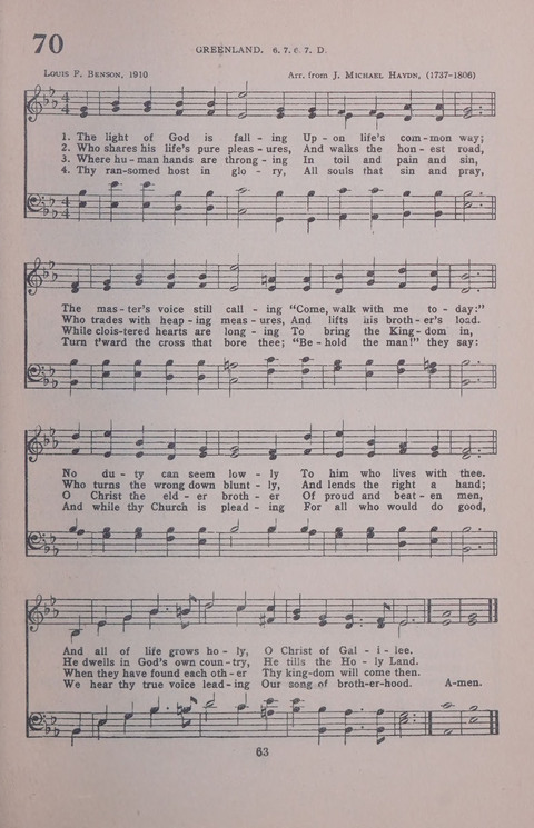 Student Volunteer Hymnal page 63