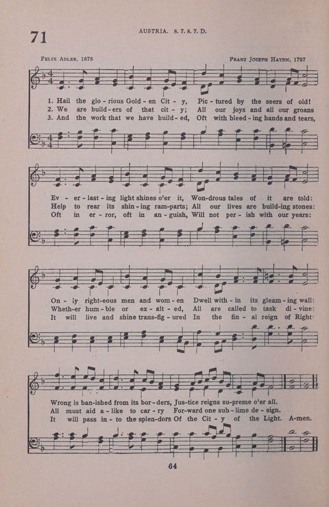 Student Volunteer Hymnal page 64