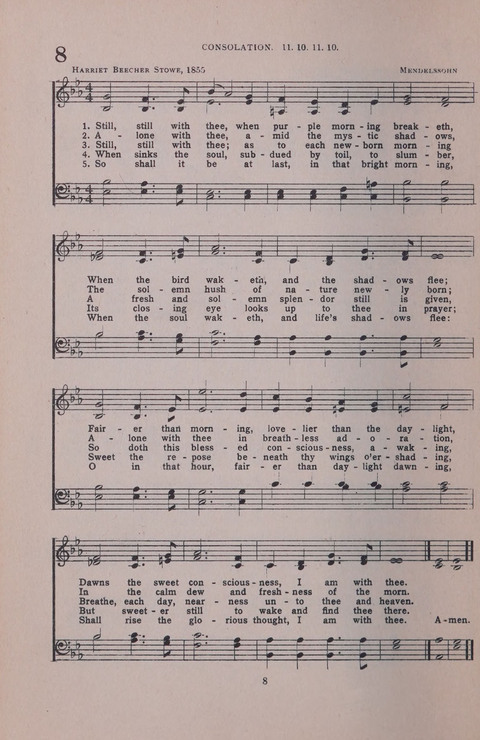 Student Volunteer Hymnal page 8