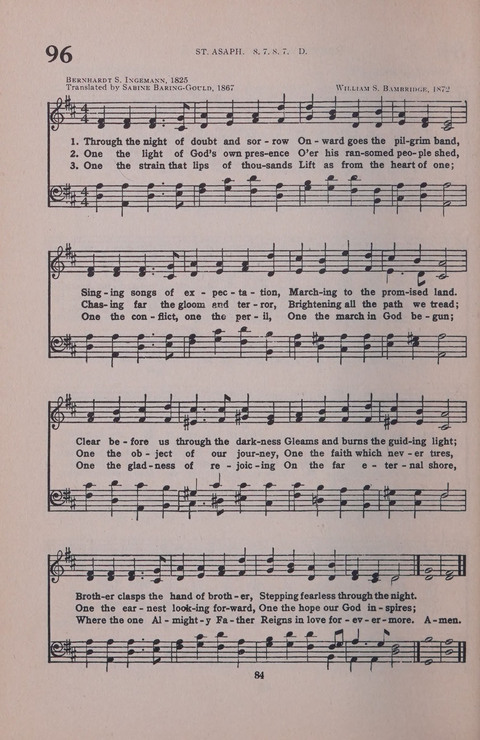 Student Volunteer Hymnal page 84