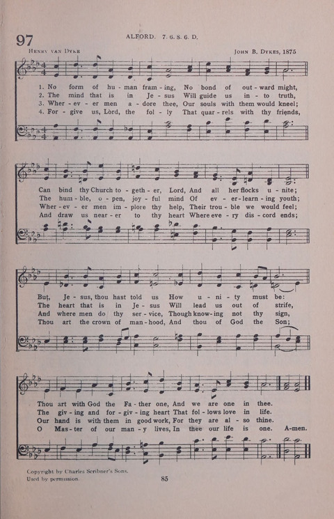 Student Volunteer Hymnal page 85