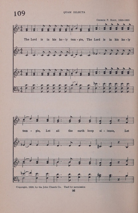 Student Volunteer Hymnal page 96