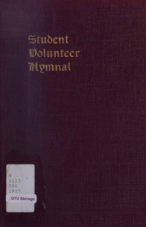 Student Volunteer Hymnal page cover