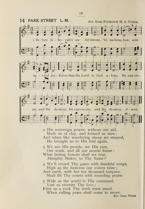 Student Volunteer Hymnal: Sixth International Convention, Rochester, New York page 12