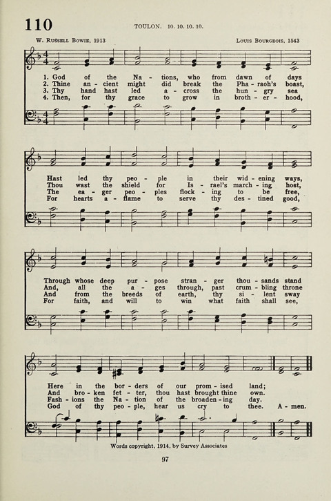 Student Volunteer Hymnal: Student Volunteer Movement for Foreign Missions, Indianapolis Convention, 1923-24 page 93