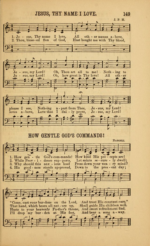 Singing on the Way: a collection of hymns and tunes for Sunday schools, social worship and congregations page 149