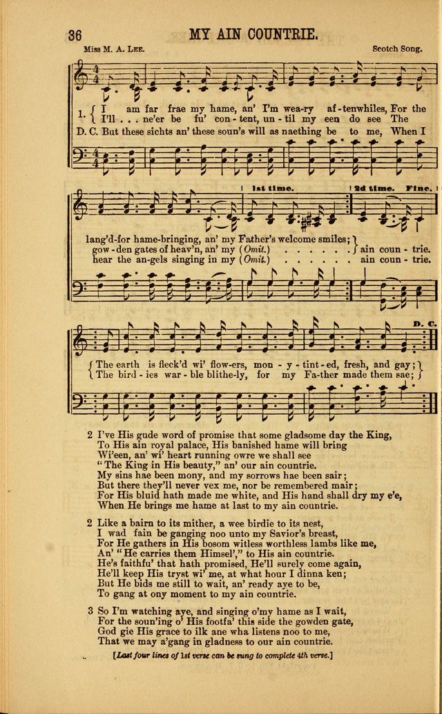 Singing on the Way: a collection of hymns and tunes for Sunday schools, social worship and congregations page 36