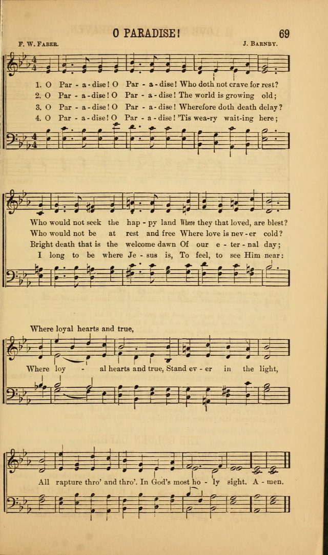 Singing on the Way: a collection of hymns and tunes for Sunday schools, social worship and congregations page 69