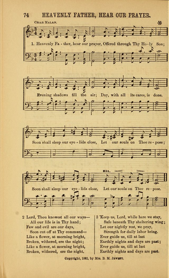 Singing on the Way: a collection of hymns and tunes for Sunday schools, social worship and congregations page 74