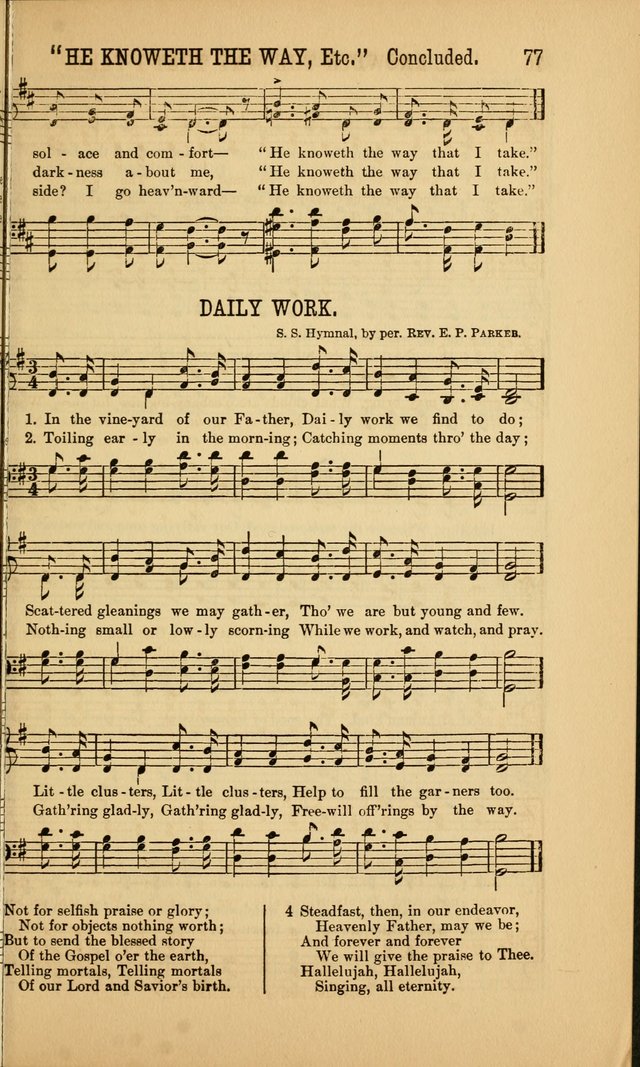 Singing on the Way: a collection of hymns and tunes for Sunday schools, social worship and congregations page 77