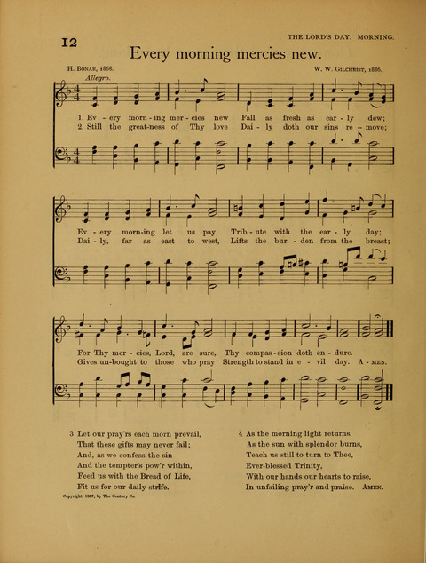 Songs of Worship: for the Sunday School page 12