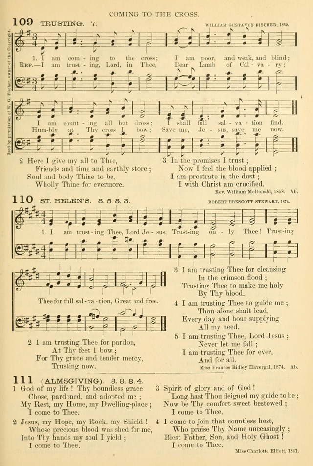 Songs of Work and Worship: a collection of hymns and tunes for devotional and evangelistic meetings page 72