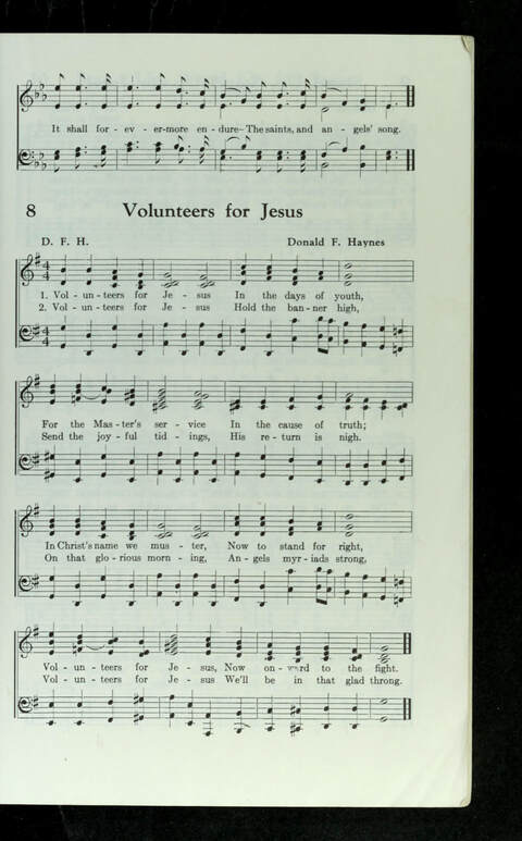 Singing Youth: for use in Missionary Volunteer meetings, summer camps, and church schools, and wherever young people gather to sing page 9