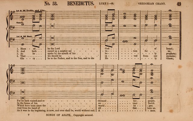 Songs of Asaph; consisting of original Psalm and hymn tunes, chants and anthems page 49