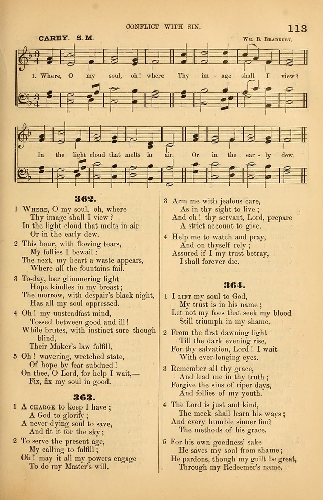 Songs of the Church: or, hymns and tunes for Christian worship page 113