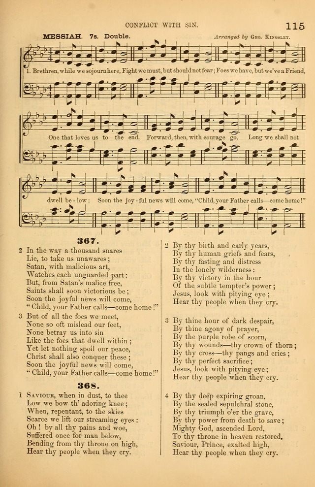 Songs of the Church: or, hymns and tunes for Christian worship page 115