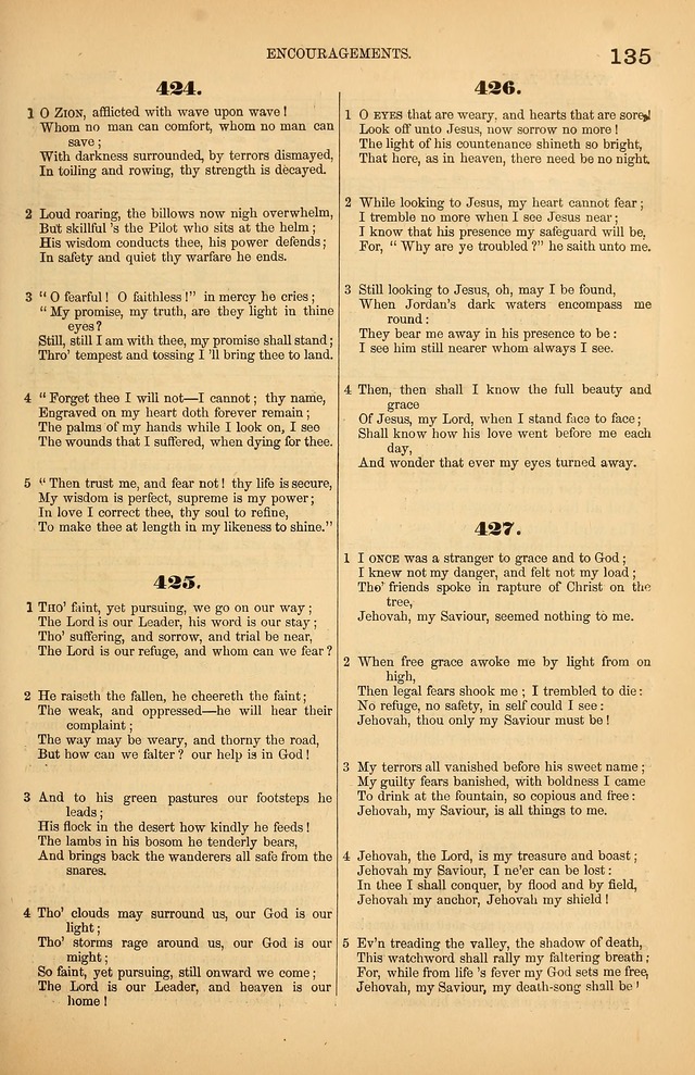 Songs of the Church: or, hymns and tunes for Christian worship page 135