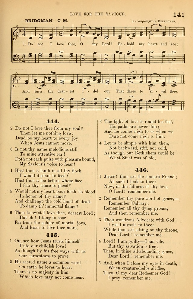 Songs of the Church: or, hymns and tunes for Christian worship page 141