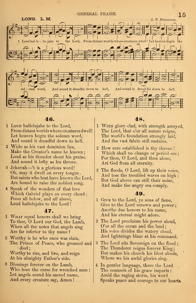 Songs of the Church: or, hymns and tunes for Christian worship page 15