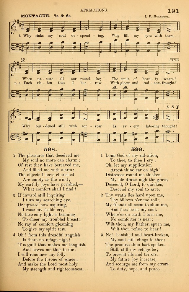 Songs of the Church: or, hymns and tunes for Christian worship page 191