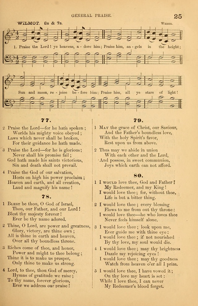 Songs of the Church: or, hymns and tunes for Christian worship page 25