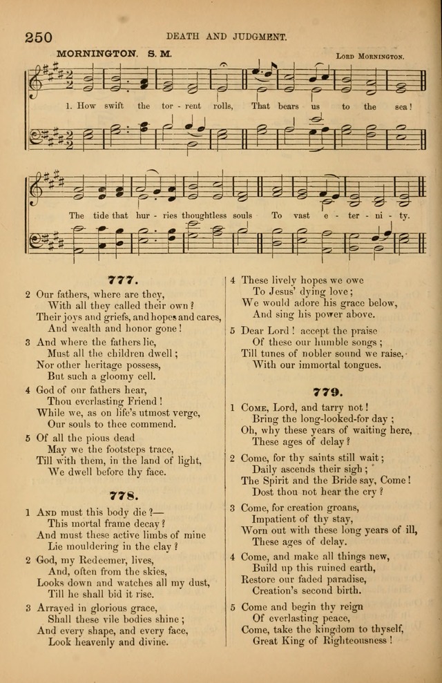 Songs of the Church: or, hymns and tunes for Christian worship page 250