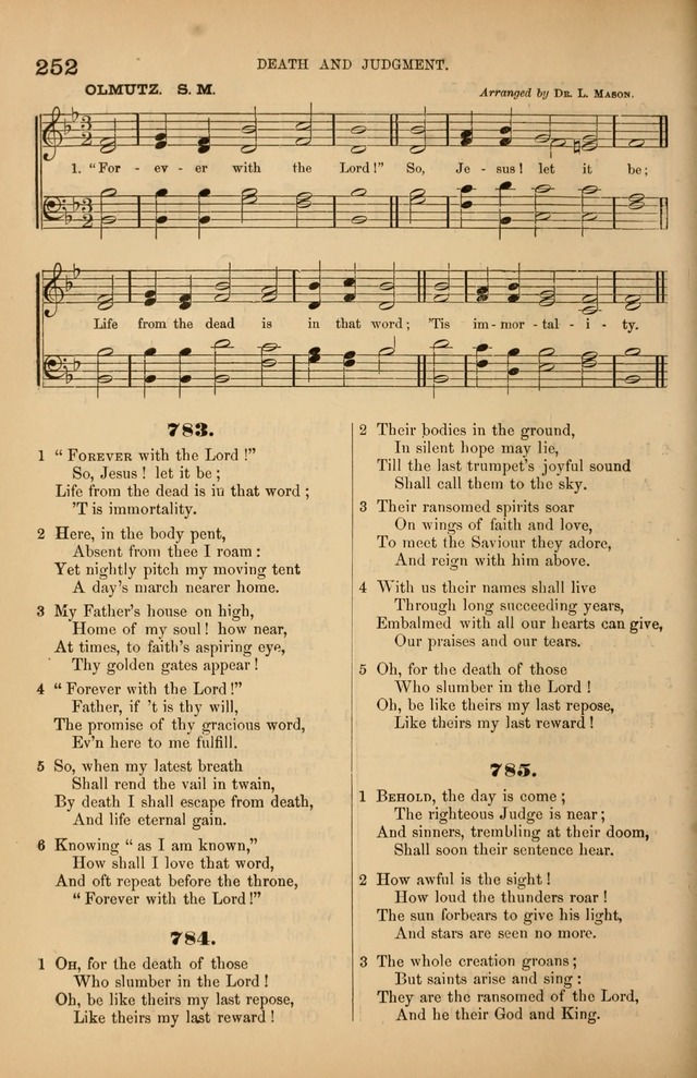 Songs of the Church: or, hymns and tunes for Christian worship page 252