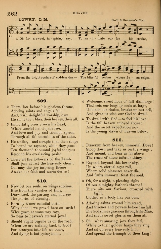 Songs of the Church: or, hymns and tunes for Christian worship page 262