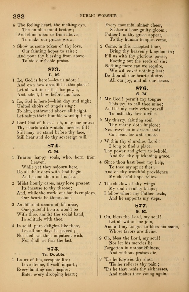 Songs of the Church: or, hymns and tunes for Christian worship page 282