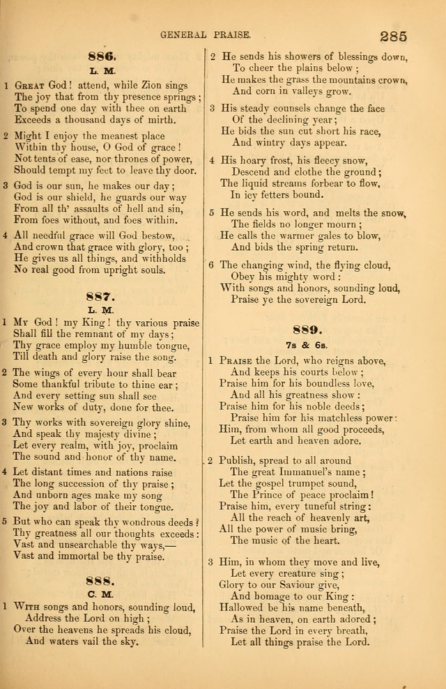 Songs of the Church: or, hymns and tunes for Christian worship page 285