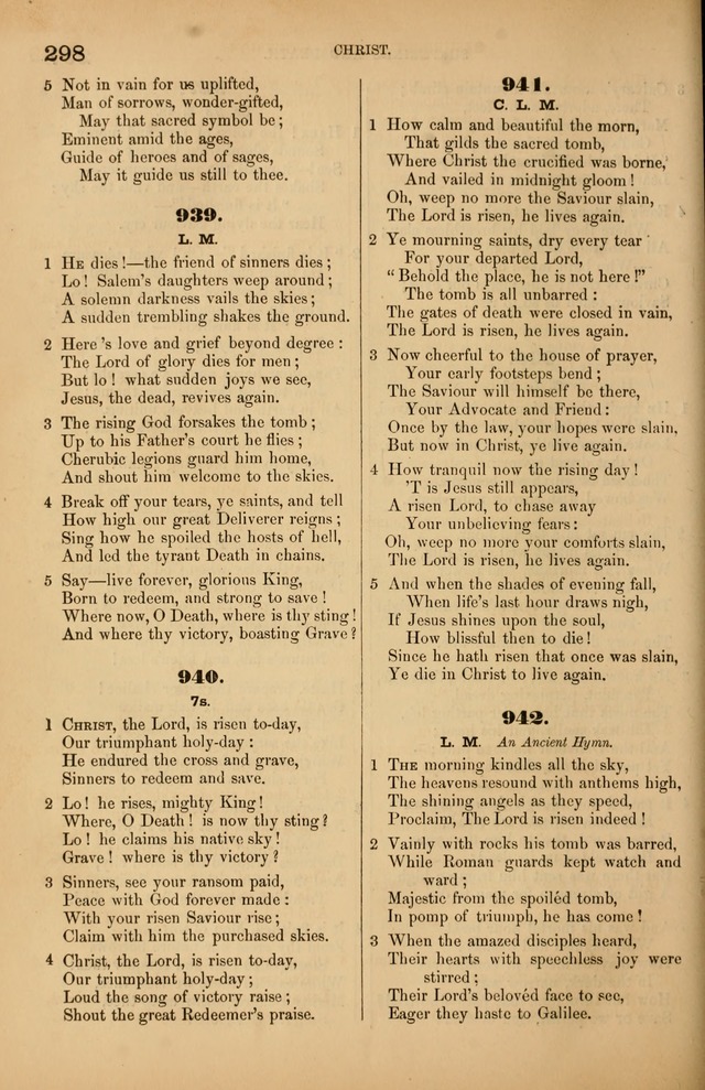 Songs of the Church: or, hymns and tunes for Christian worship page 298