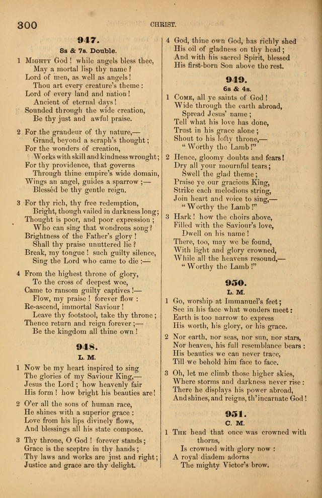 Songs of the Church: or, hymns and tunes for Christian worship page 300