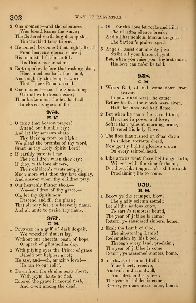 Songs of the Church: or, hymns and tunes for Christian worship page 302