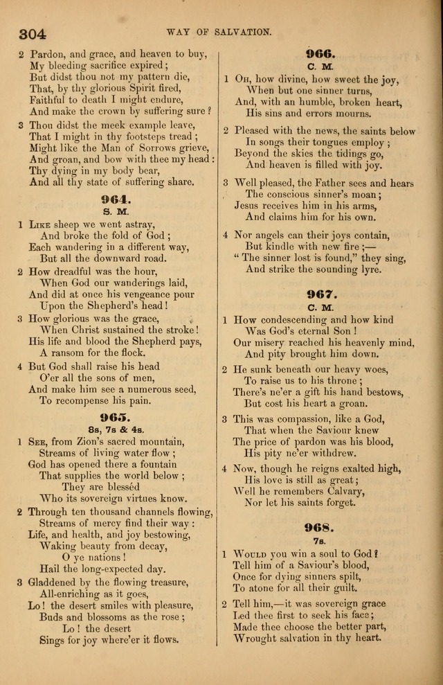 Songs of the Church: or, hymns and tunes for Christian worship page 304