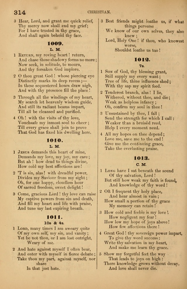 Songs of the Church: or, hymns and tunes for Christian worship page 314