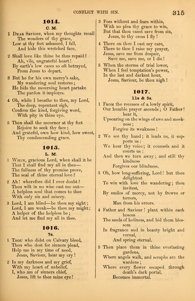 Songs of the Church: or, hymns and tunes for Christian worship page 315