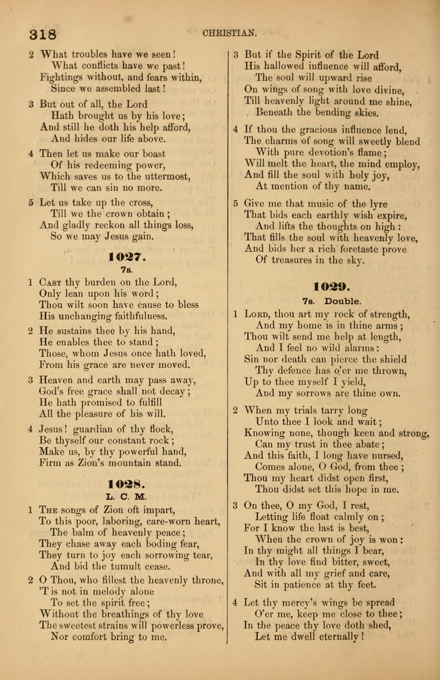 Songs of the Church: or, hymns and tunes for Christian worship page 318