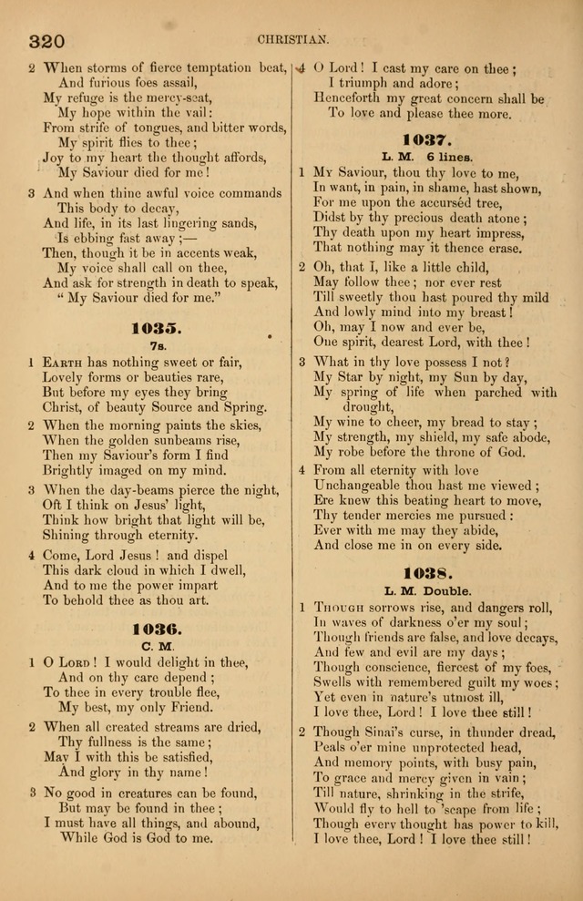 Songs of the Church: or, hymns and tunes for Christian worship page 320