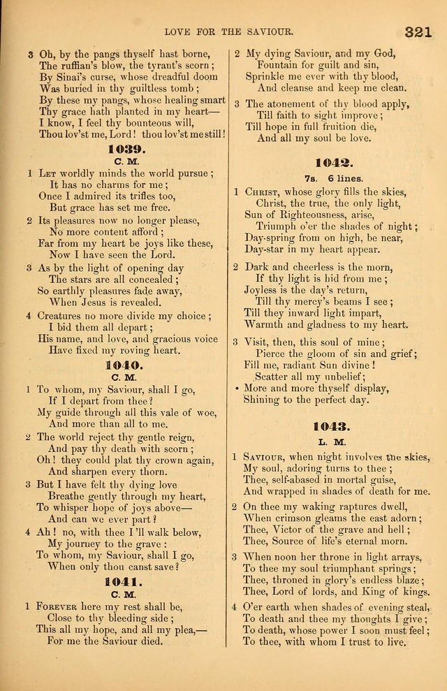 Songs of the Church: or, hymns and tunes for Christian worship page 321