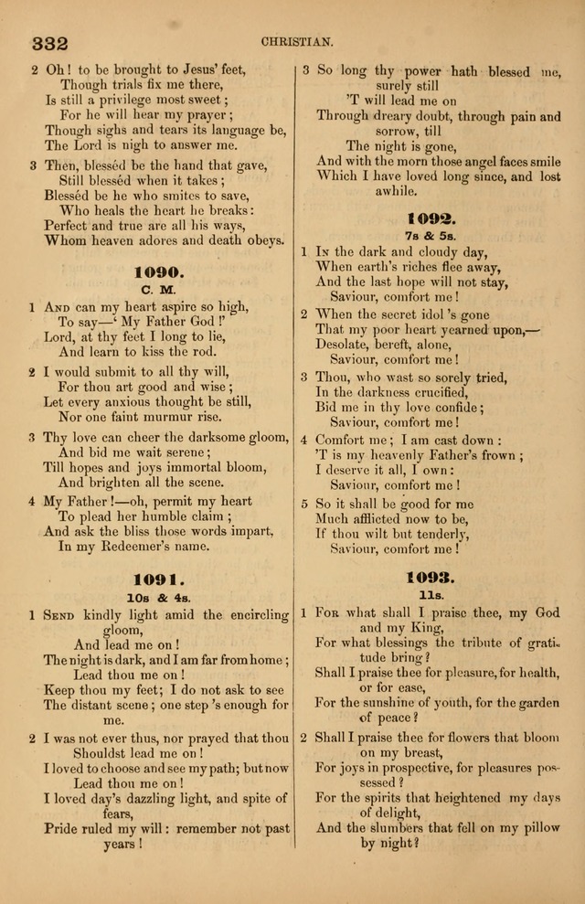 Songs of the Church: or, hymns and tunes for Christian worship page 332