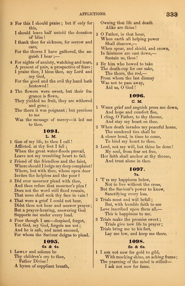 Songs of the Church: or, hymns and tunes for Christian worship page 333