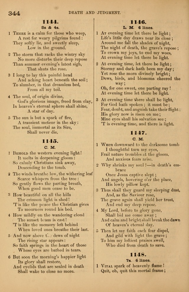 Songs of the Church: or, hymns and tunes for Christian worship page 344