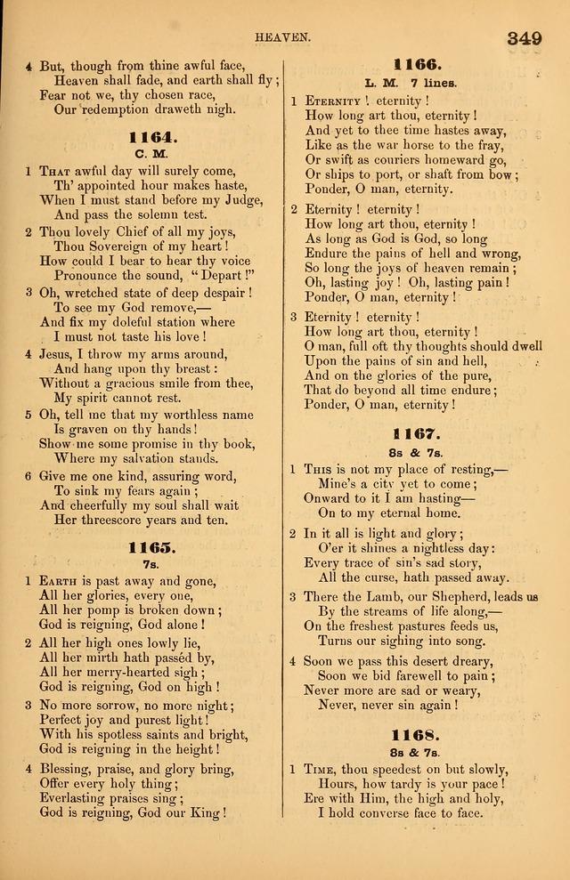 Songs of the Church: or, hymns and tunes for Christian worship page 349