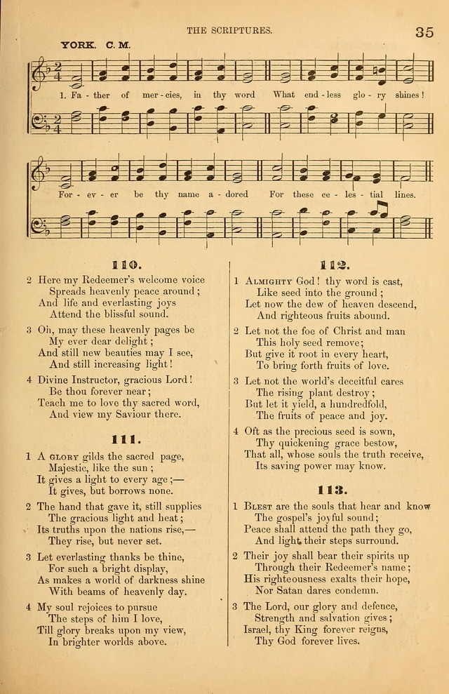 Songs of the Church: or, hymns and tunes for Christian worship page 35