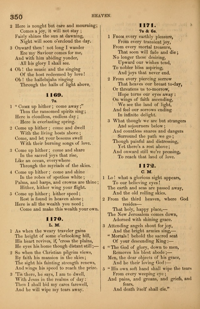 Songs of the Church: or, hymns and tunes for Christian worship page 350