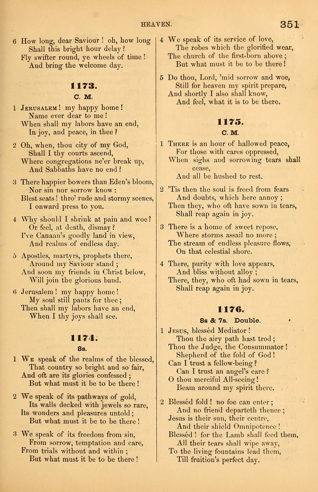 Songs of the Church: or, hymns and tunes for Christian worship page 351