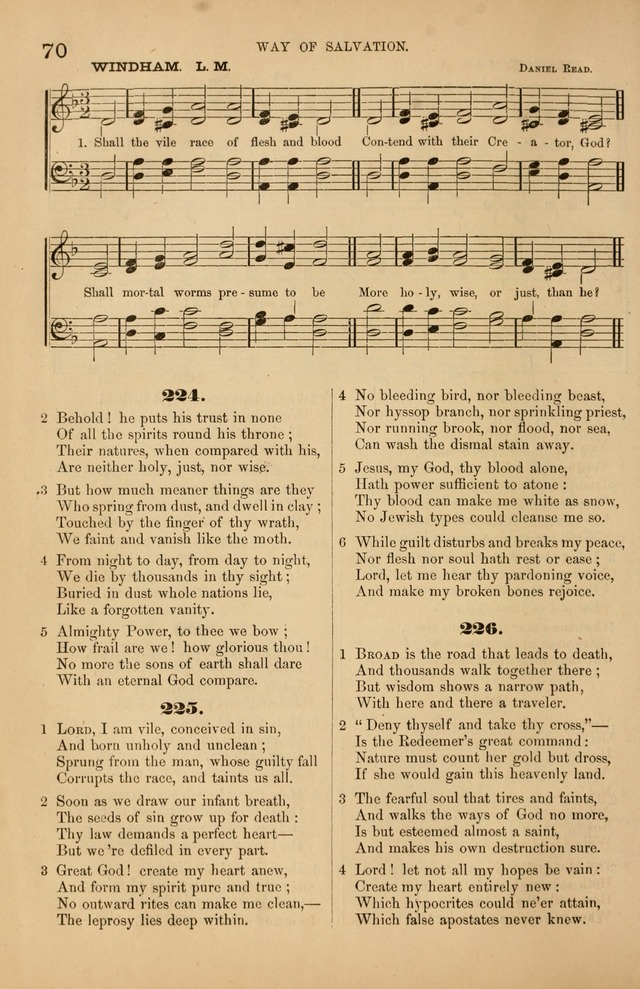 Songs of the Church: or, hymns and tunes for Christian worship page 70