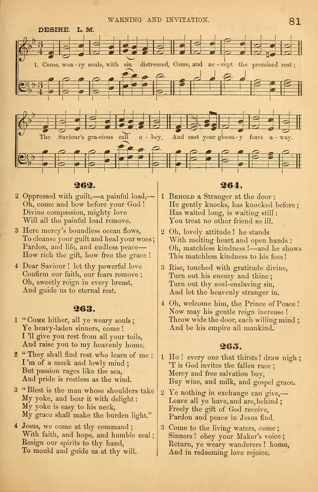 Songs of the Church: or, hymns and tunes for Christian worship page 81