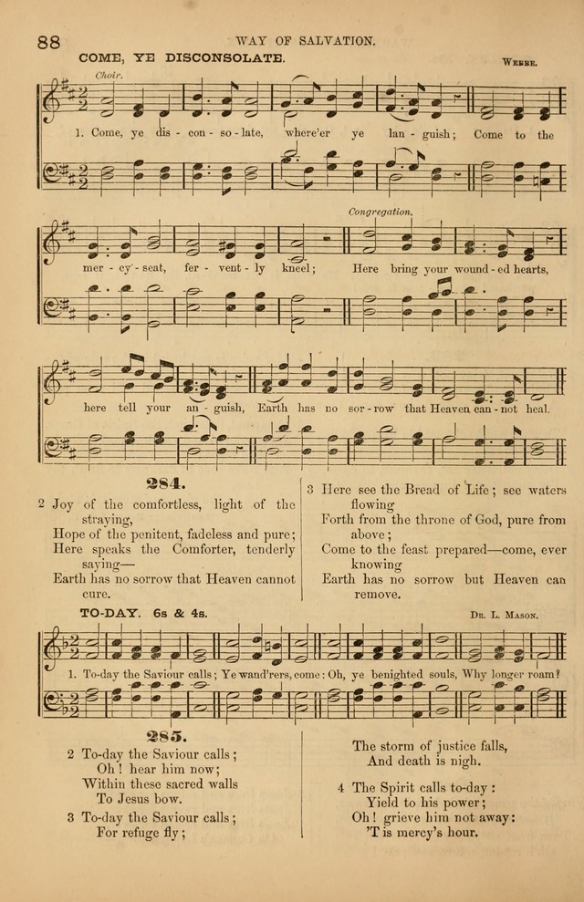 Songs of the Church: or, hymns and tunes for Christian worship page 88